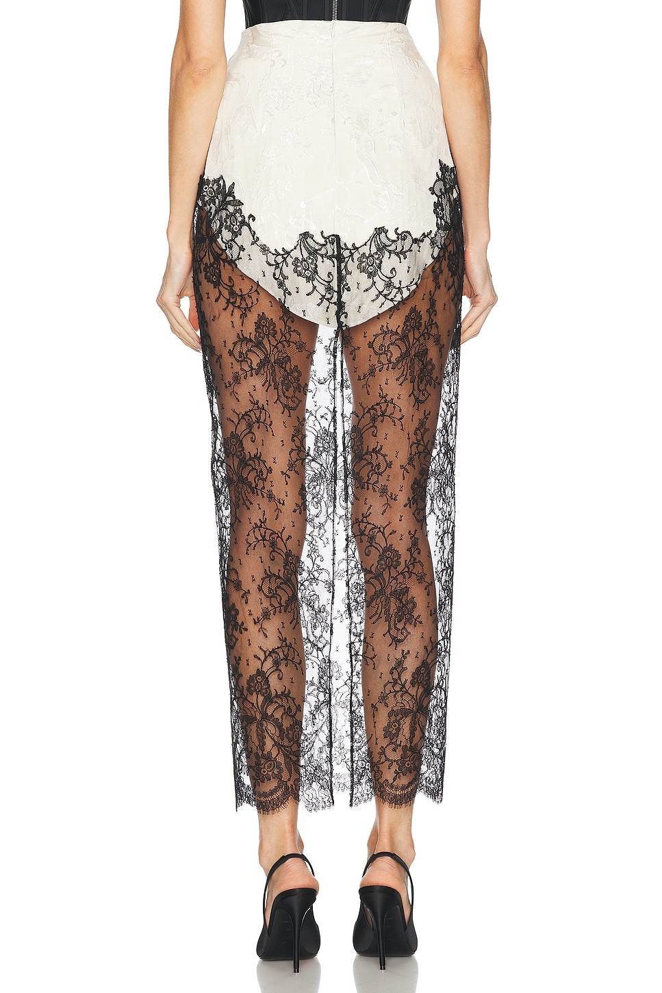 WIEDERHOEFT Pegged Pencil Skirt thumbnail