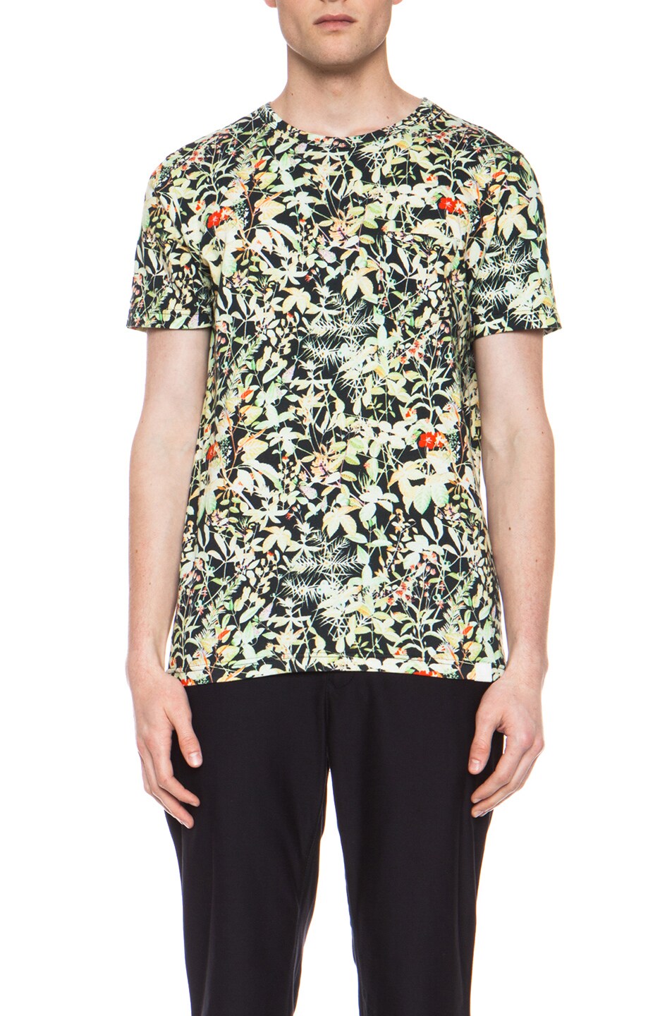 Image 1 of White Mountaineering Botanical Cotton Tee in Navy