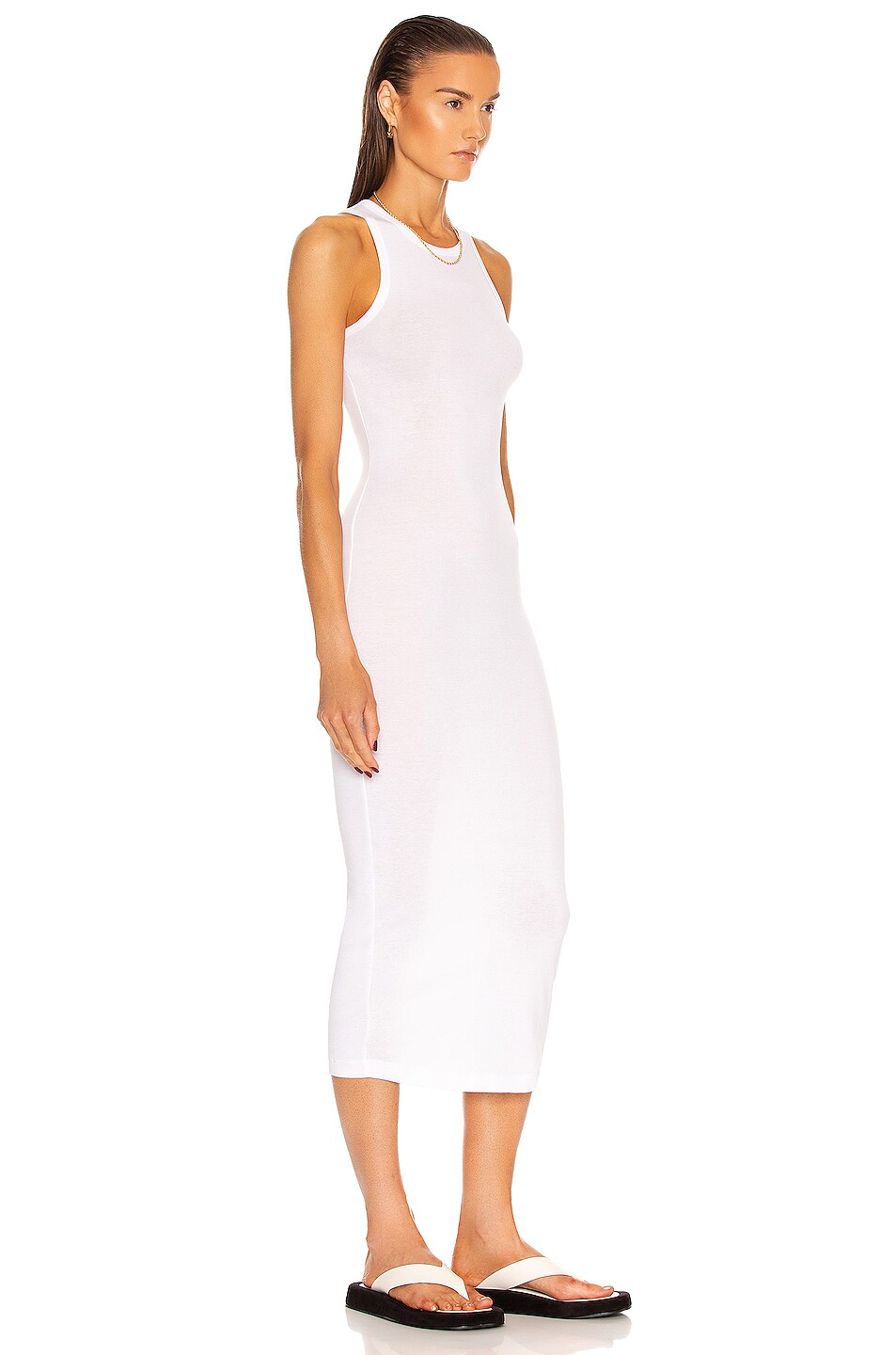 WARDROBE.NYC Tank Dress in White FWRD