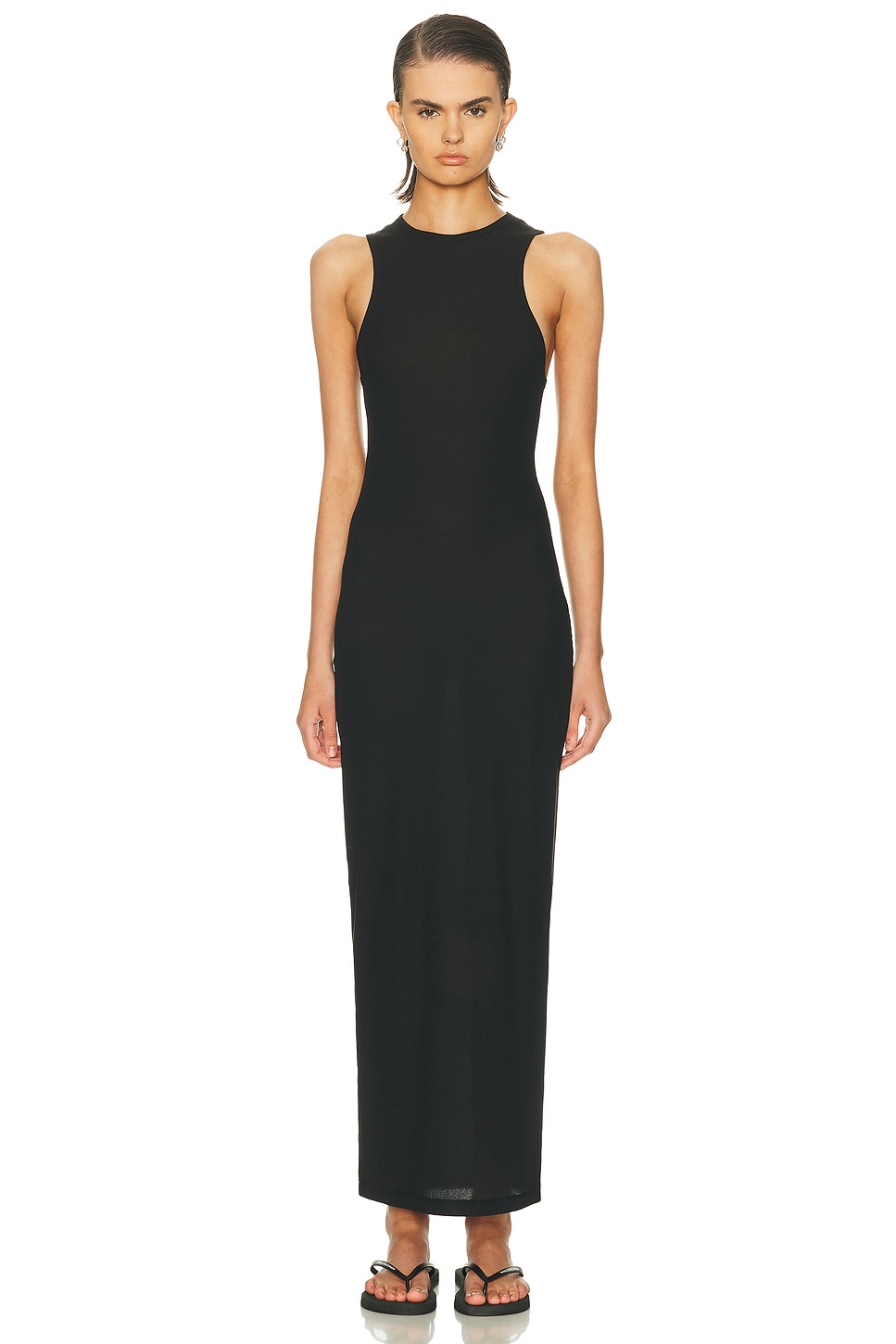 Wardrobe.nyc Racer Dress In Black