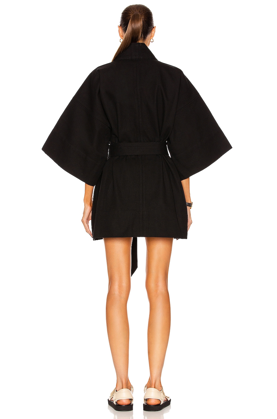 WARDROBE.NYC Mini Kimono in Black FWRD