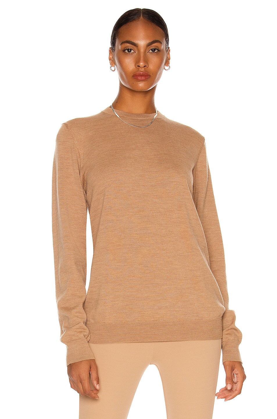 Image 1 of WARDROBE.NYC Sweater in Camel
