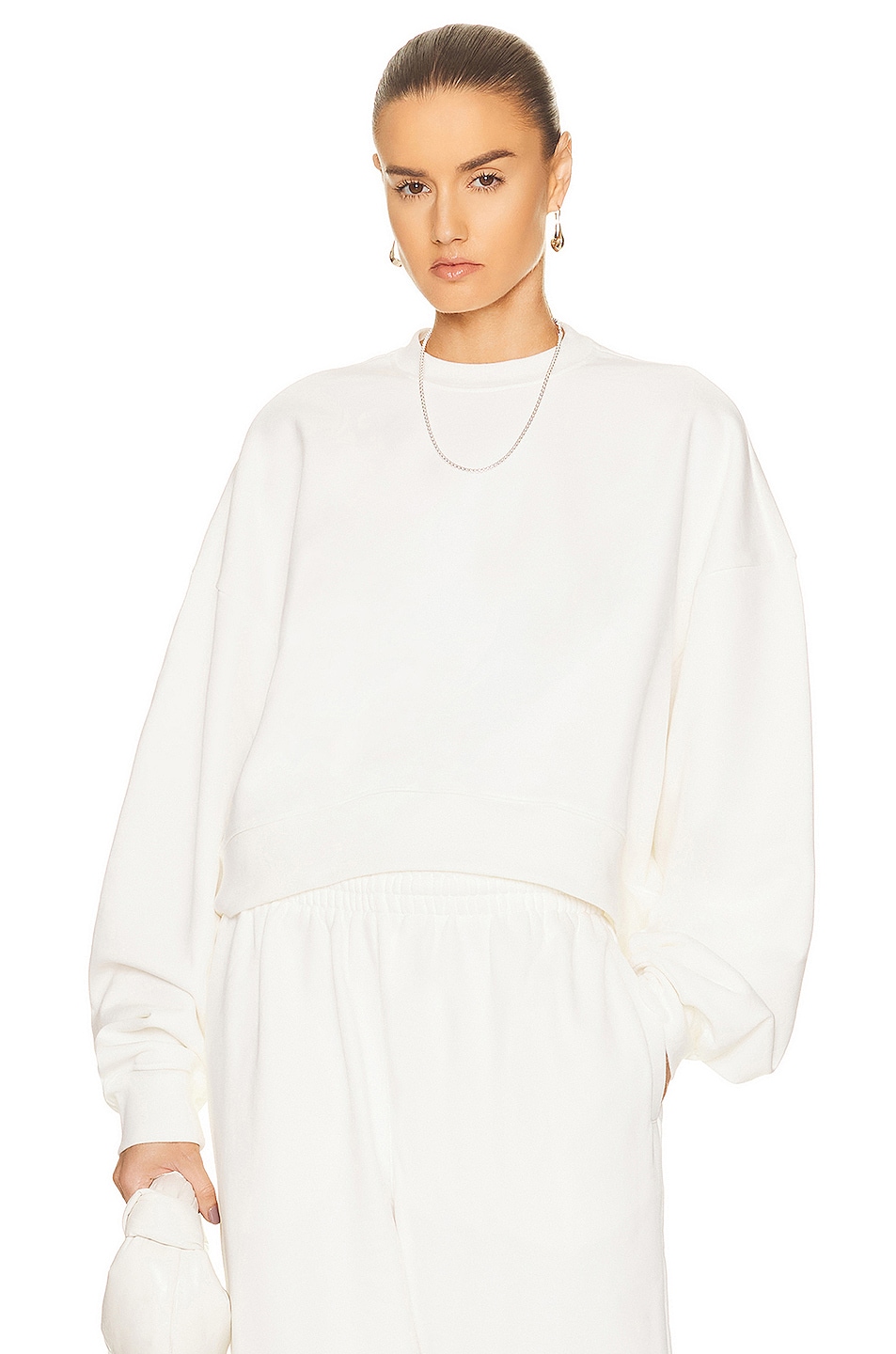 Image 1 of WARDROBE.NYC x Hailey Bieber HB Track Top in Off White