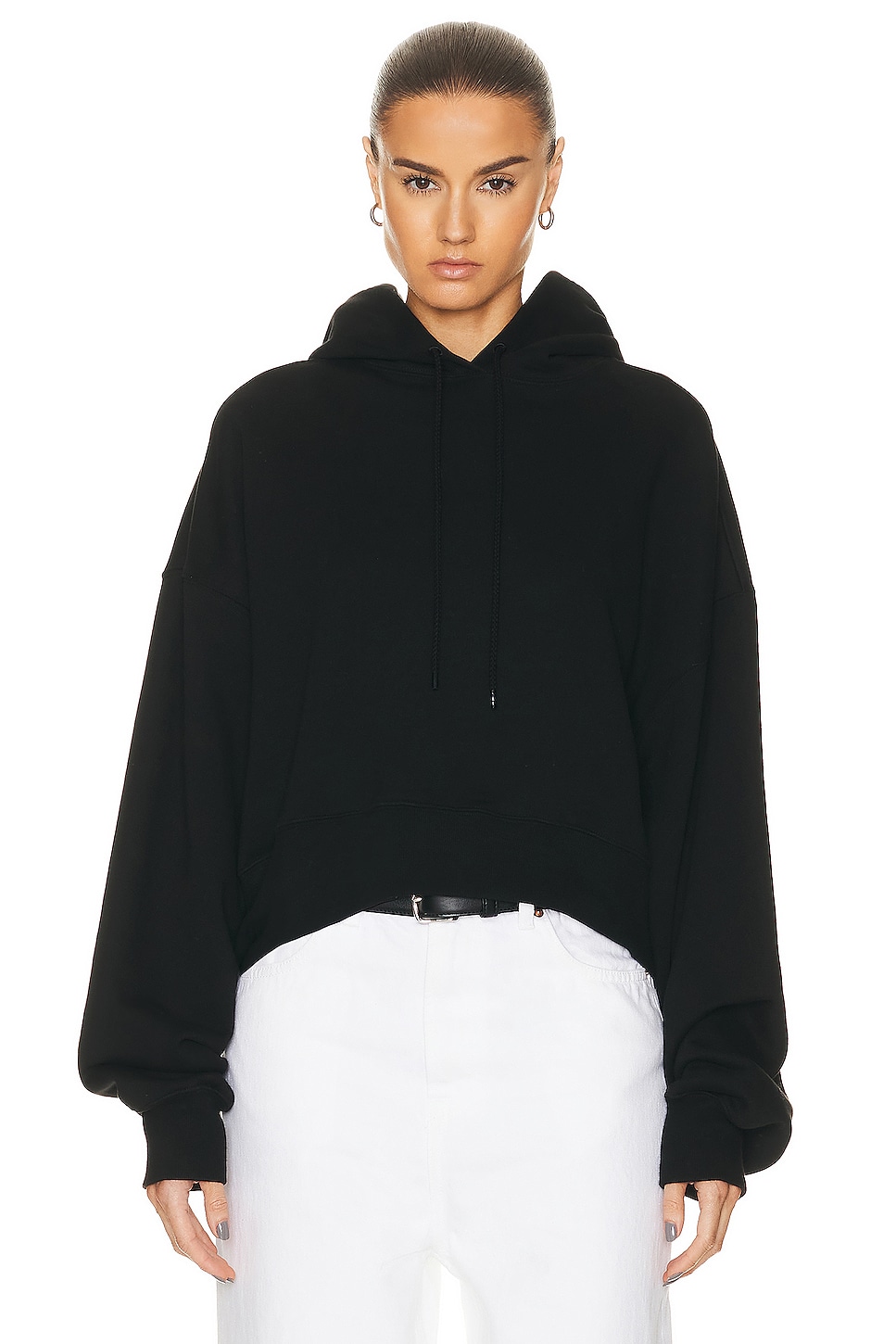 Image 1 of WARDROBE.NYC Oversize Hooded Top in Black
