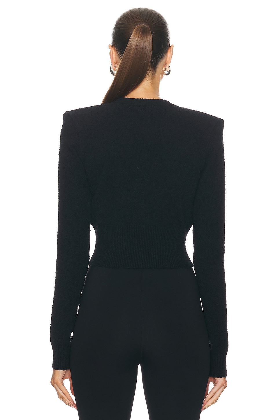 Cardydony Women's  World Cup Letter Jacquard Loose-fitting Sloping Shoulders Cropped Knit Top