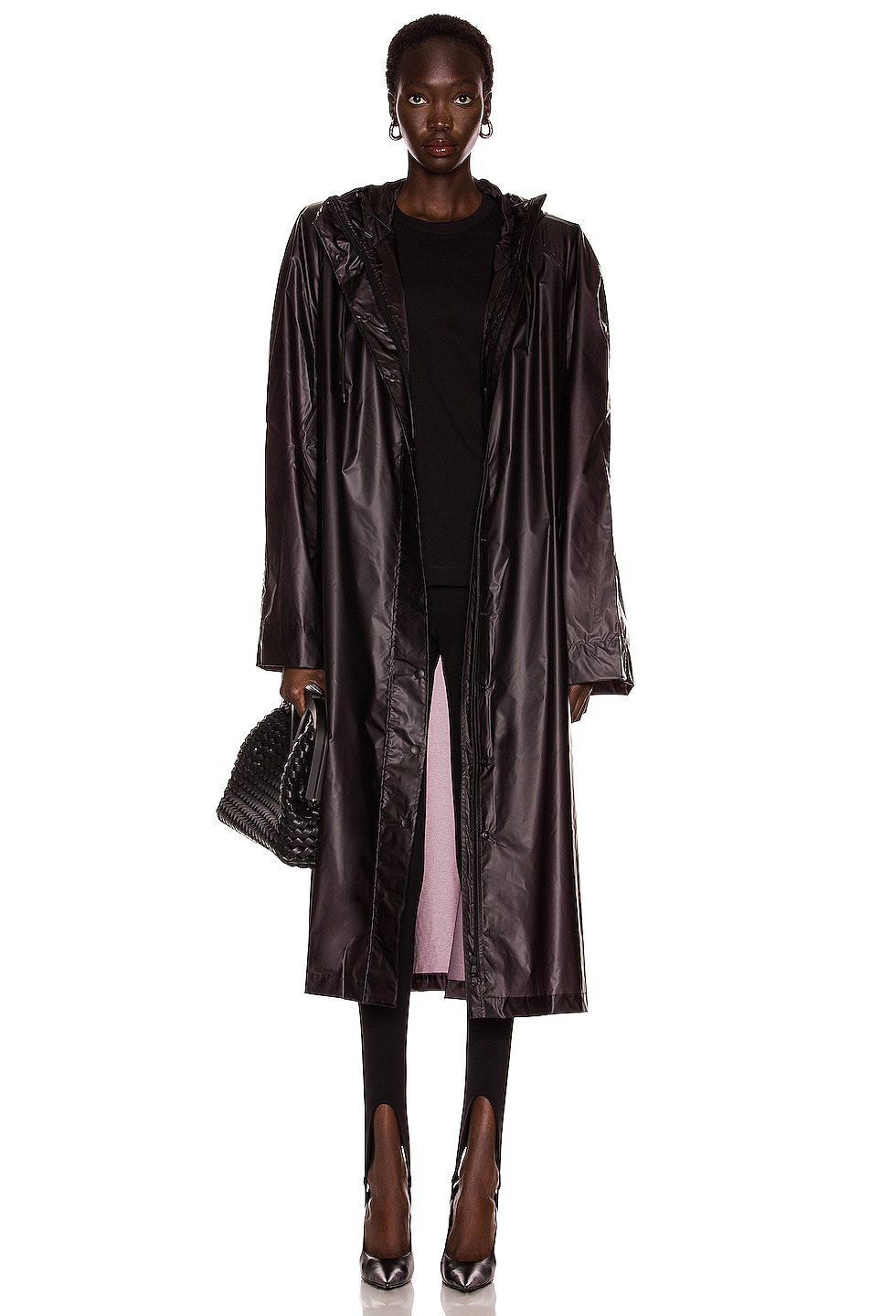Image 1 of WARDROBE.NYC Raincoat in Black
