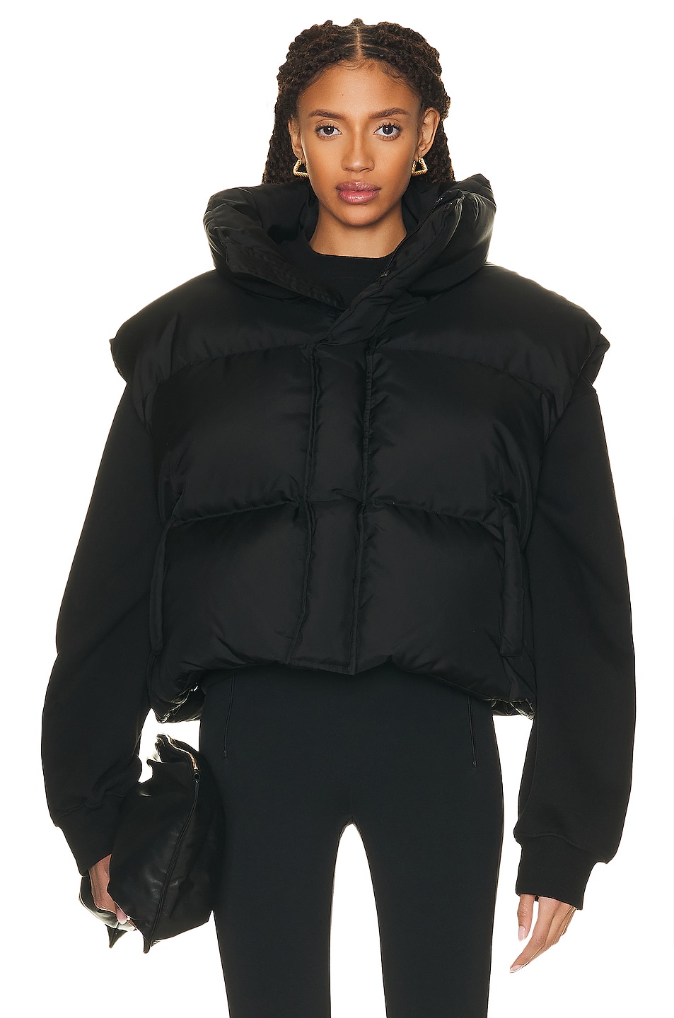 Image 1 of WARDROBE.NYC Puffer Vest in Black