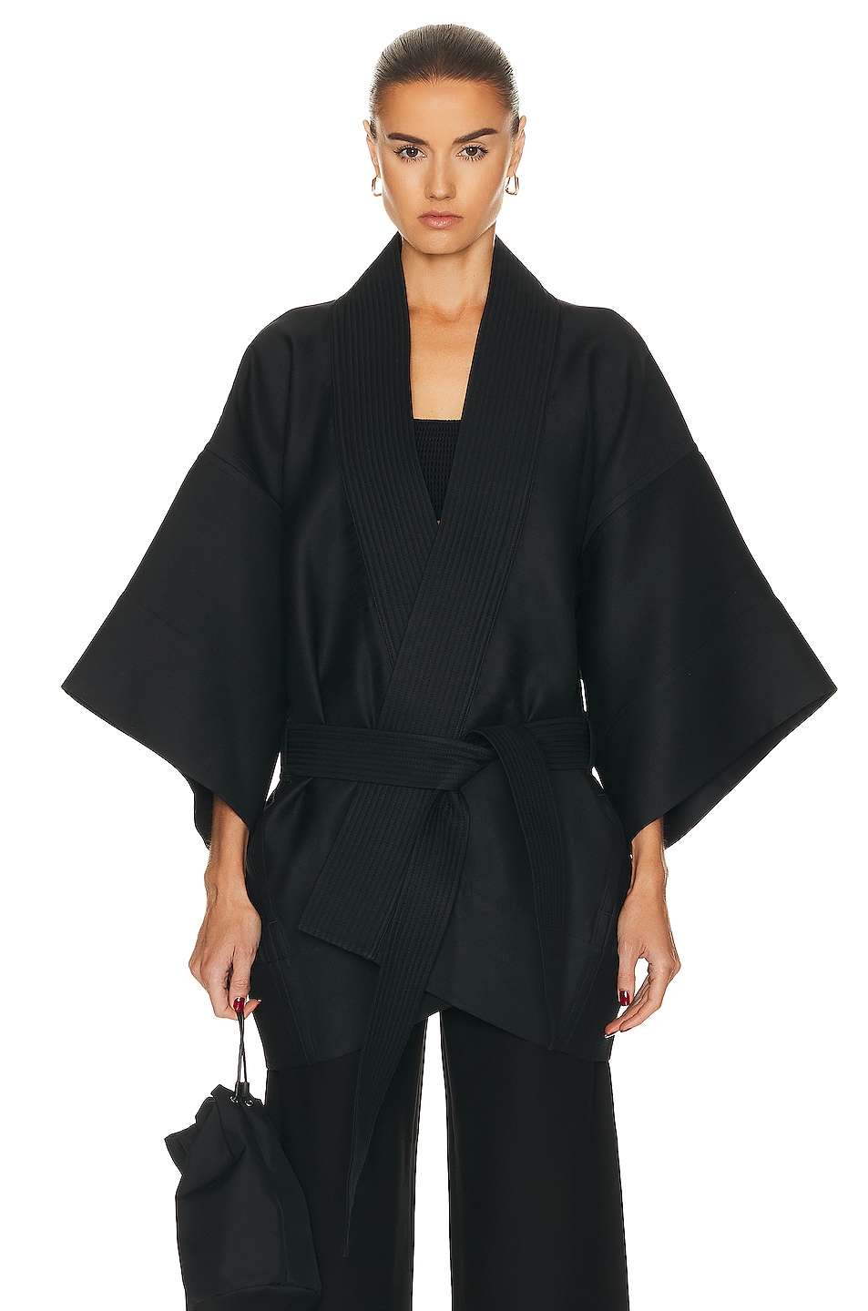 Image 1 of WARDROBE.NYC Kimono in Black