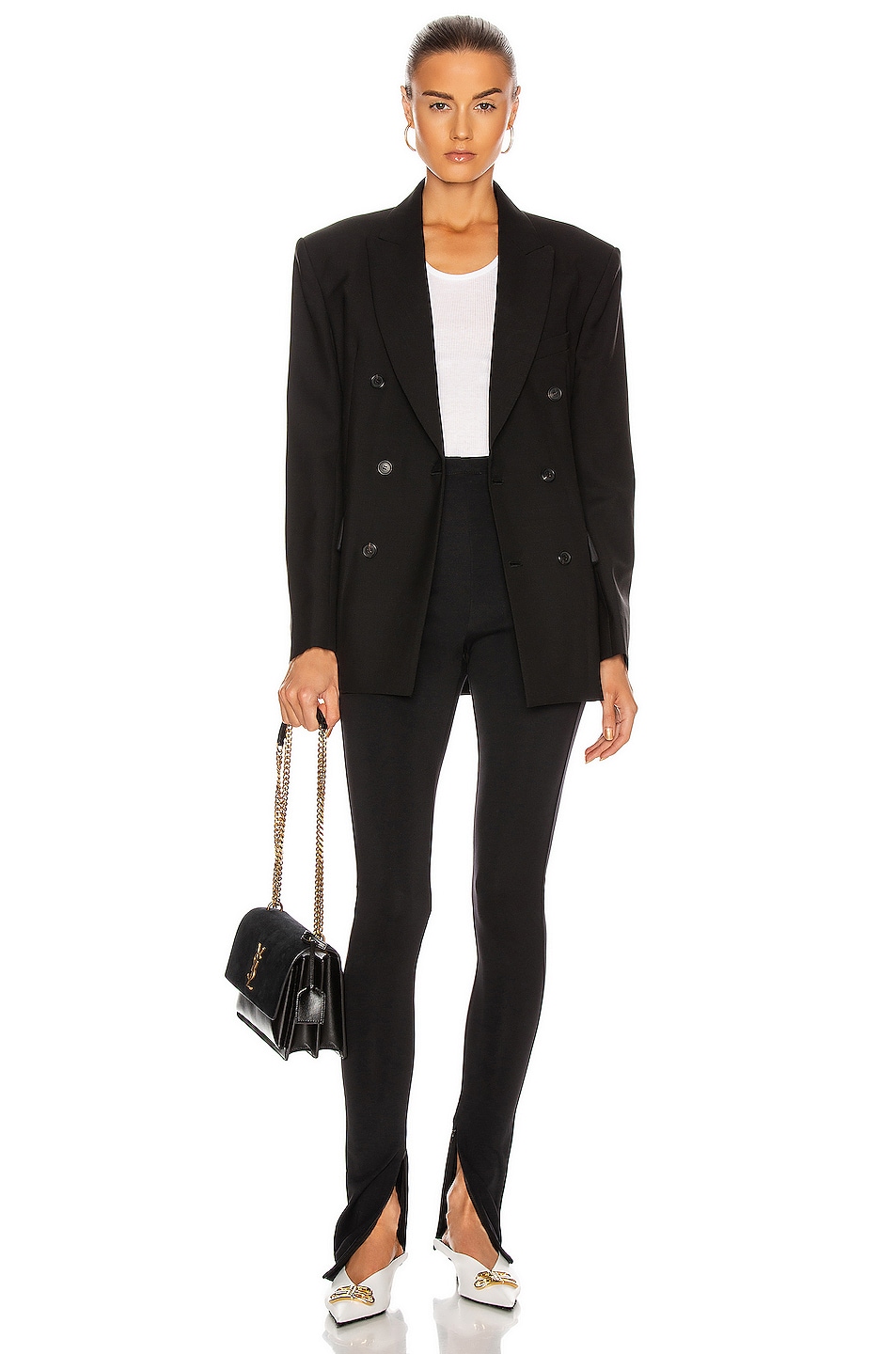 WARDROBE.NYC Double Breasted Blazer in Black | FWRD