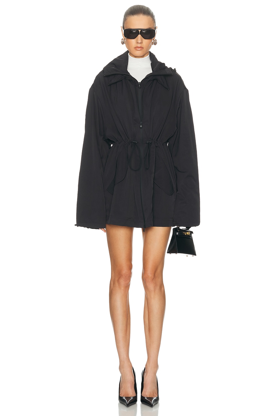 Image 1 of WARDROBE.NYC X Rosie Huntington-Whiteley Crop Anorak in Black