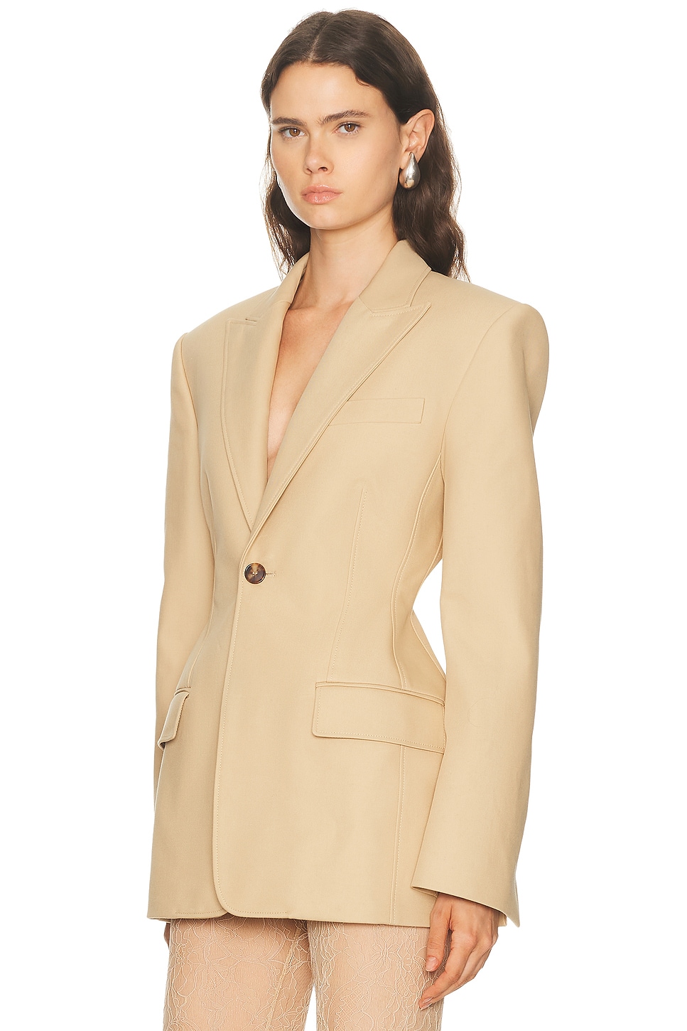 Wardrobe.NYC Drill Contour Blazer