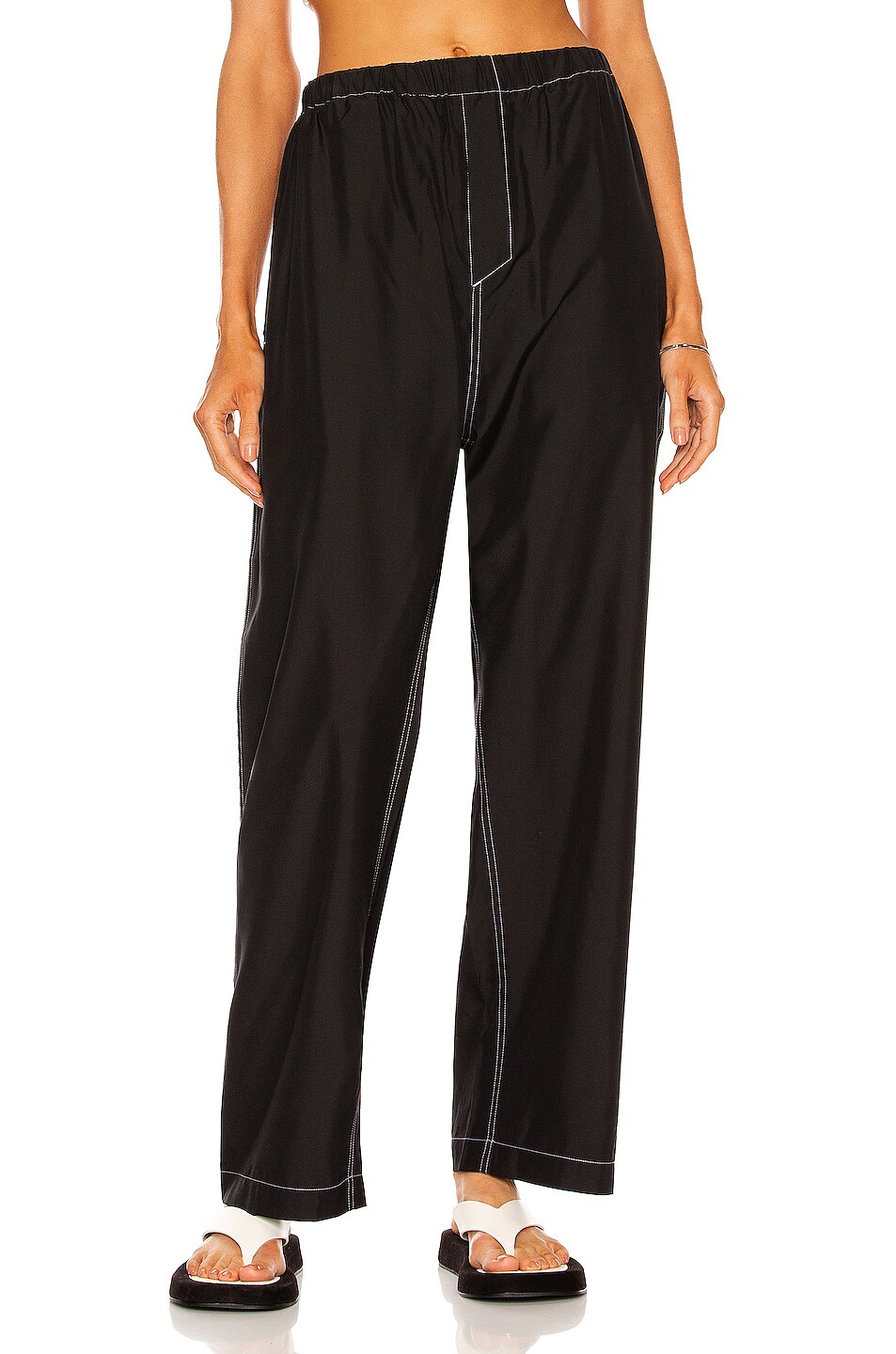 Image 1 of WARDROBE.NYC Pajama Pant in Black