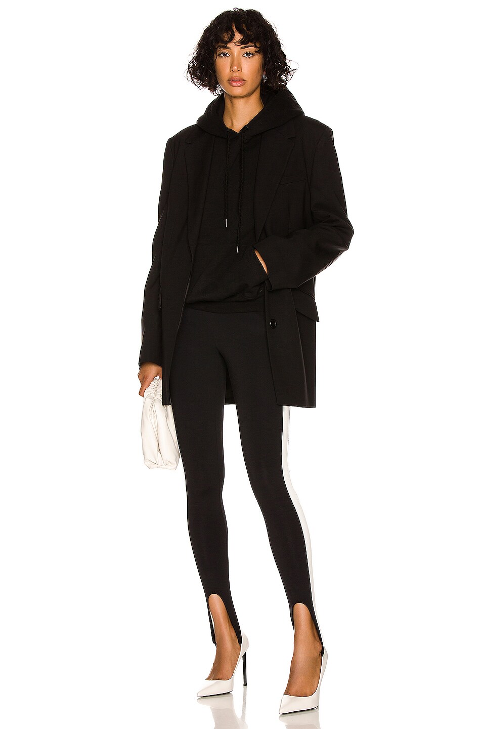 WARDROBE.NYC for FWRD Stirrup Legging in Black & White FWRD