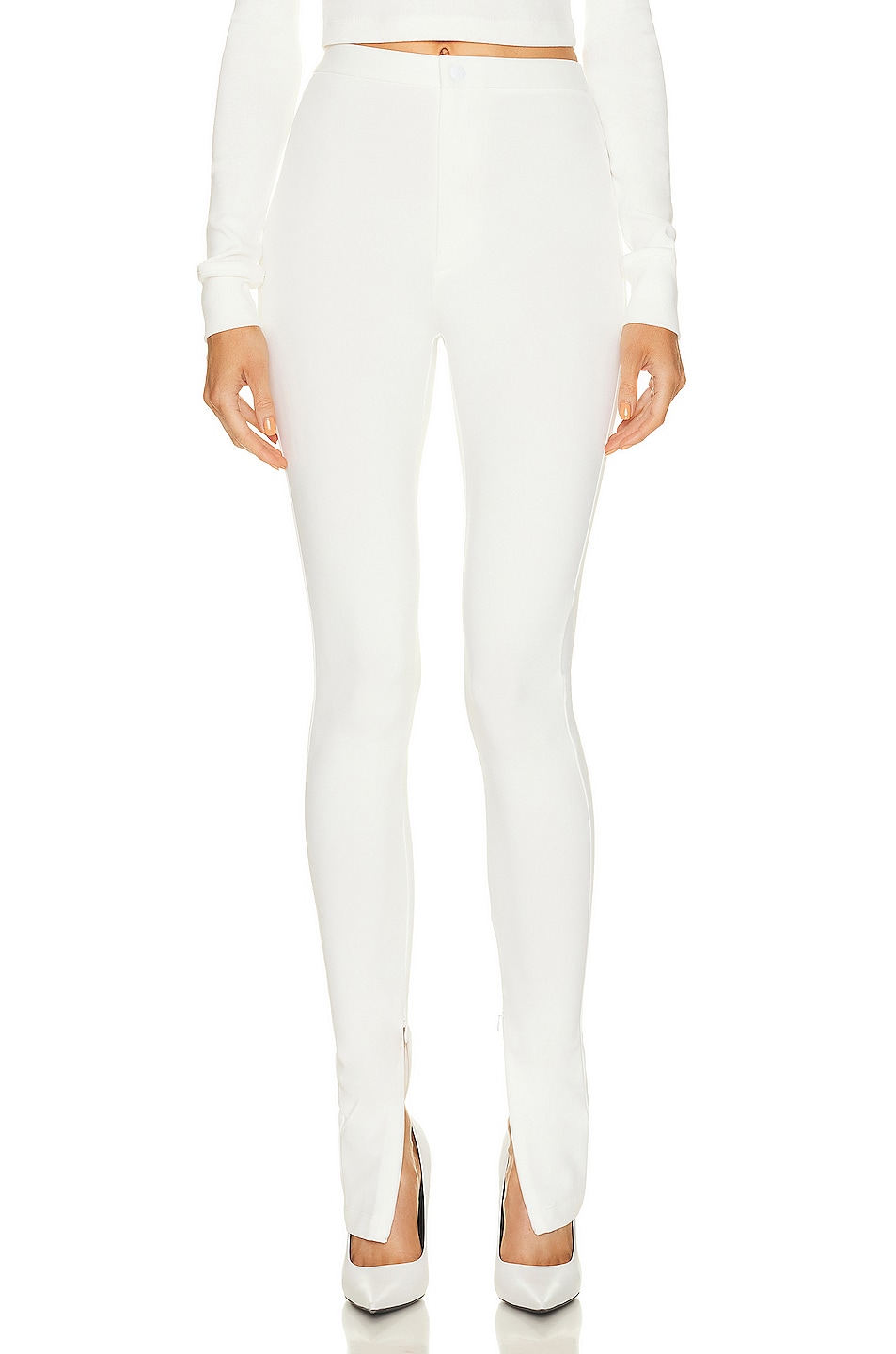 Image 1 of WARDROBE.NYC x Hailey Bieber HB Legging in Off White