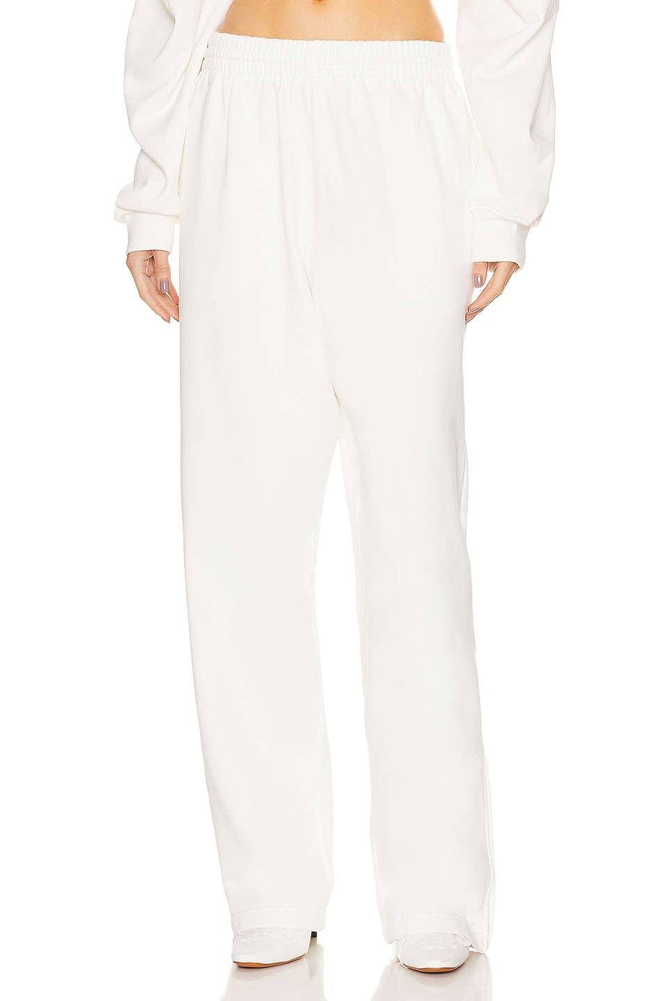 Image 1 of WARDROBE.NYC x Hailey Bieber HB Track Pant in Off White