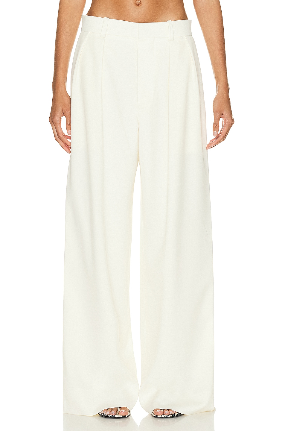 Image 1 of WARDROBE.NYC Low Rise Pant in Off White
