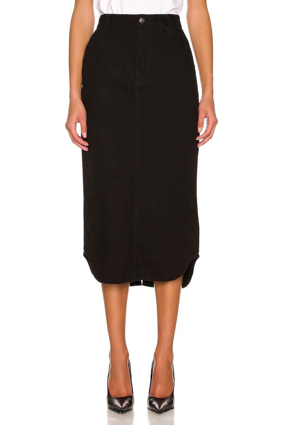 Image 1 of WARDROBE.NYC x Carhartt WIP Skirt Midi in Black