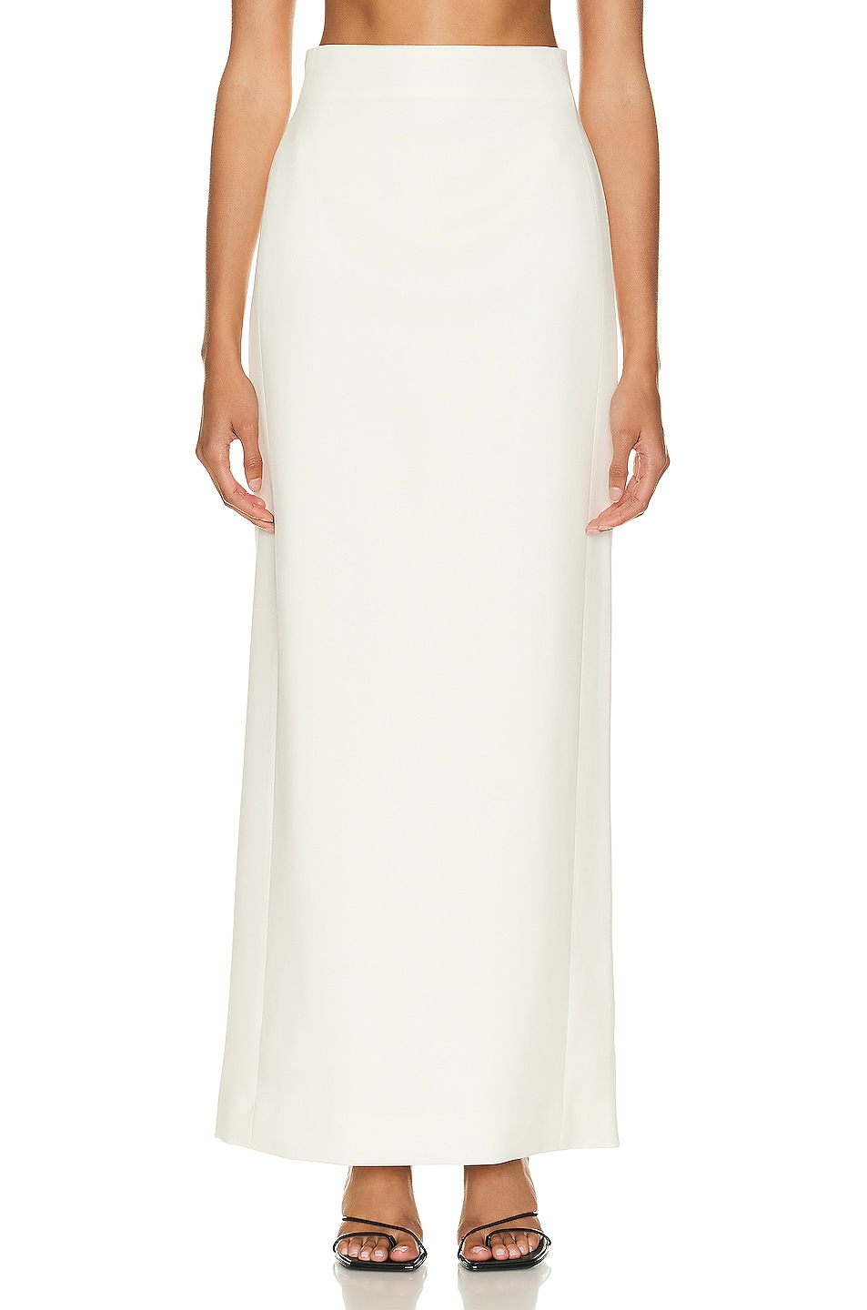 Image 1 of WARDROBE.NYC Column Skirt in Off White