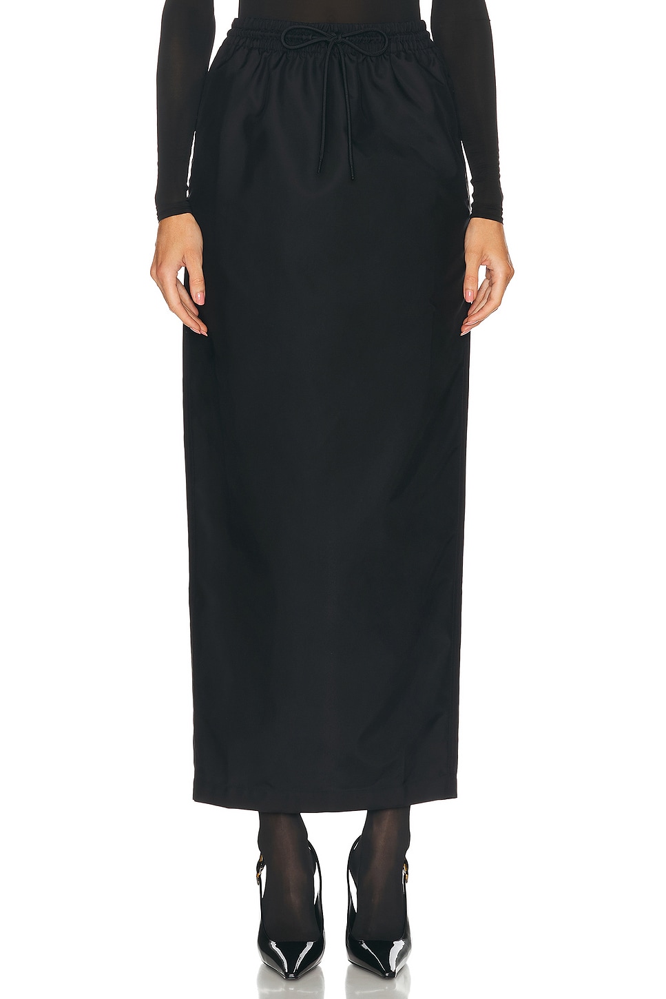 Shop Wardrobe.nyc Utility Column Skirt In Black