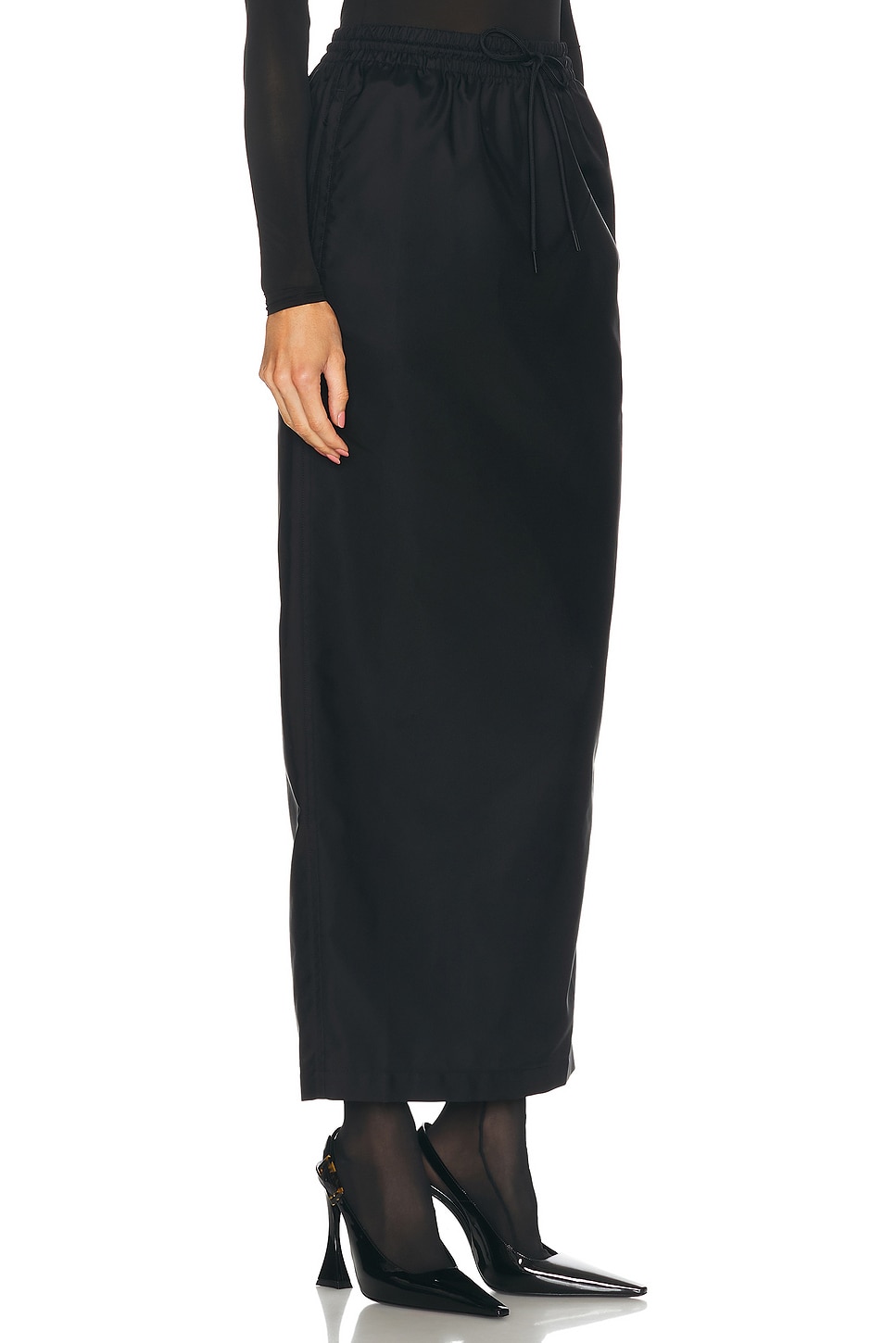 Shop Wardrobe.nyc Utility Column Skirt In Black