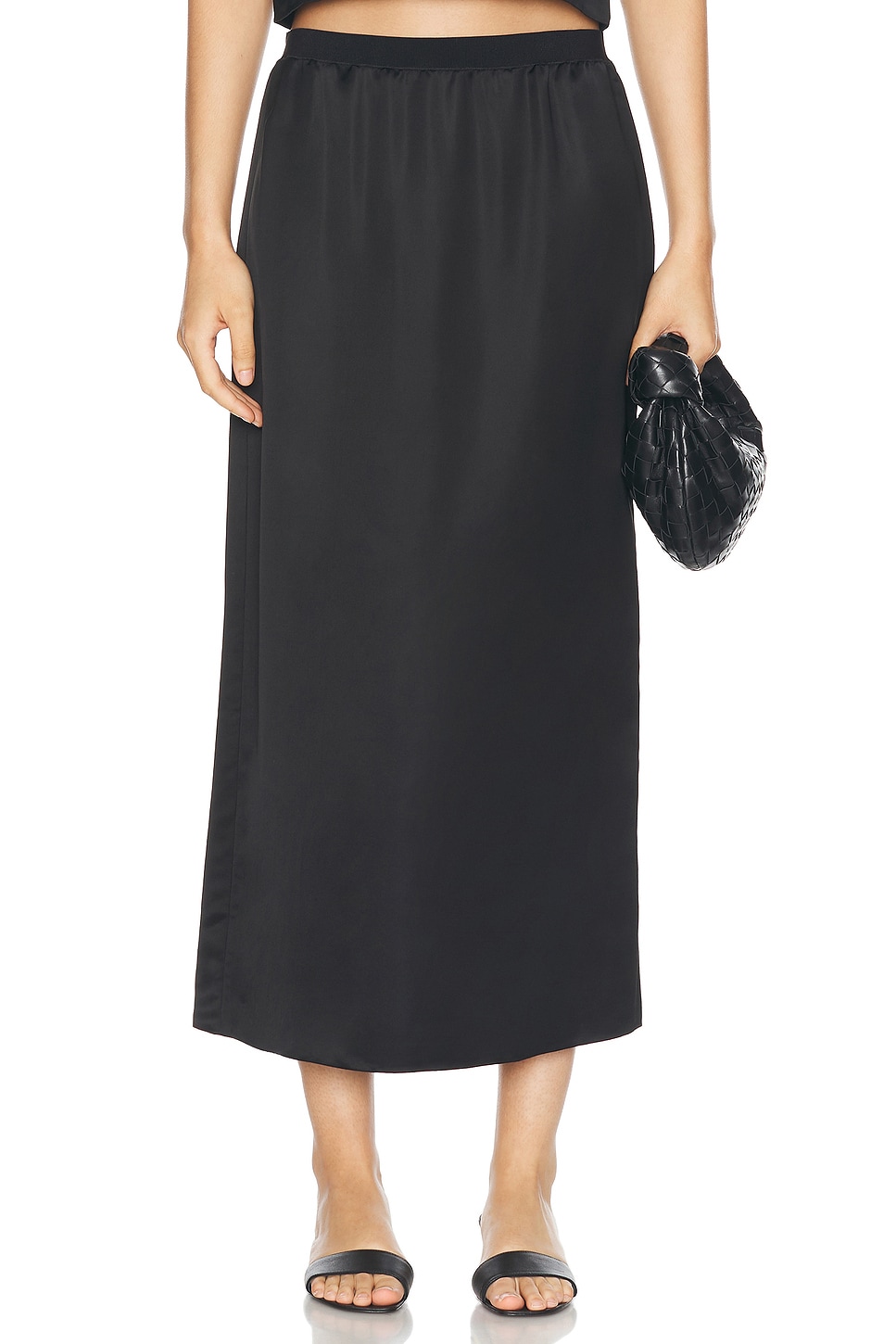 Image 1 of WARDROBE.NYC Slip Skirt in Black