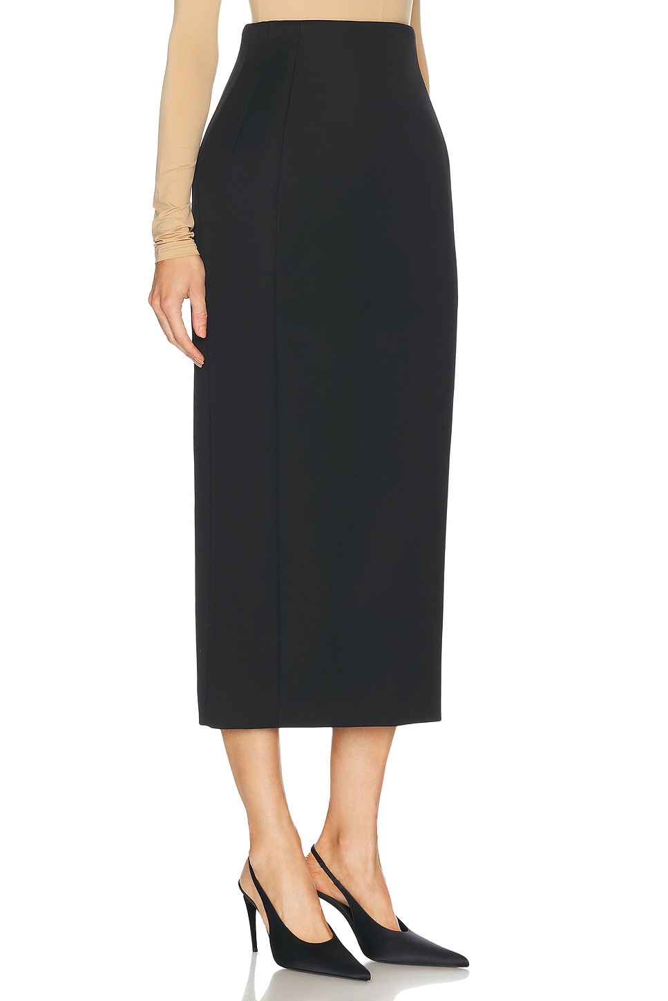 Wardrobe.nyc X Rosie Huntington-whiteley Rhw Sculpted Skirt In Black