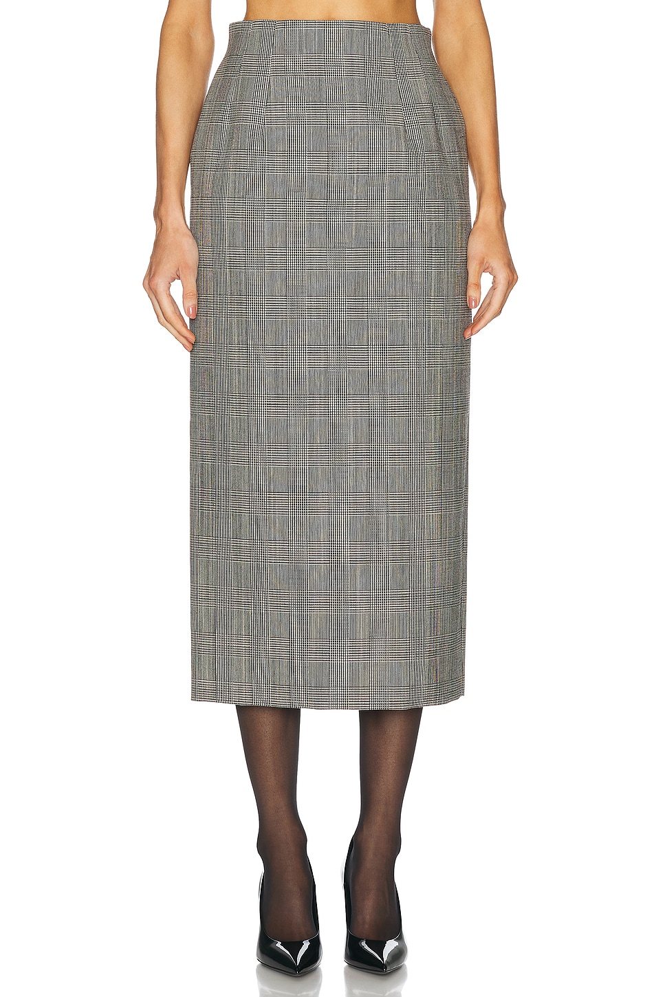 Contour Midi Skirt in Grey