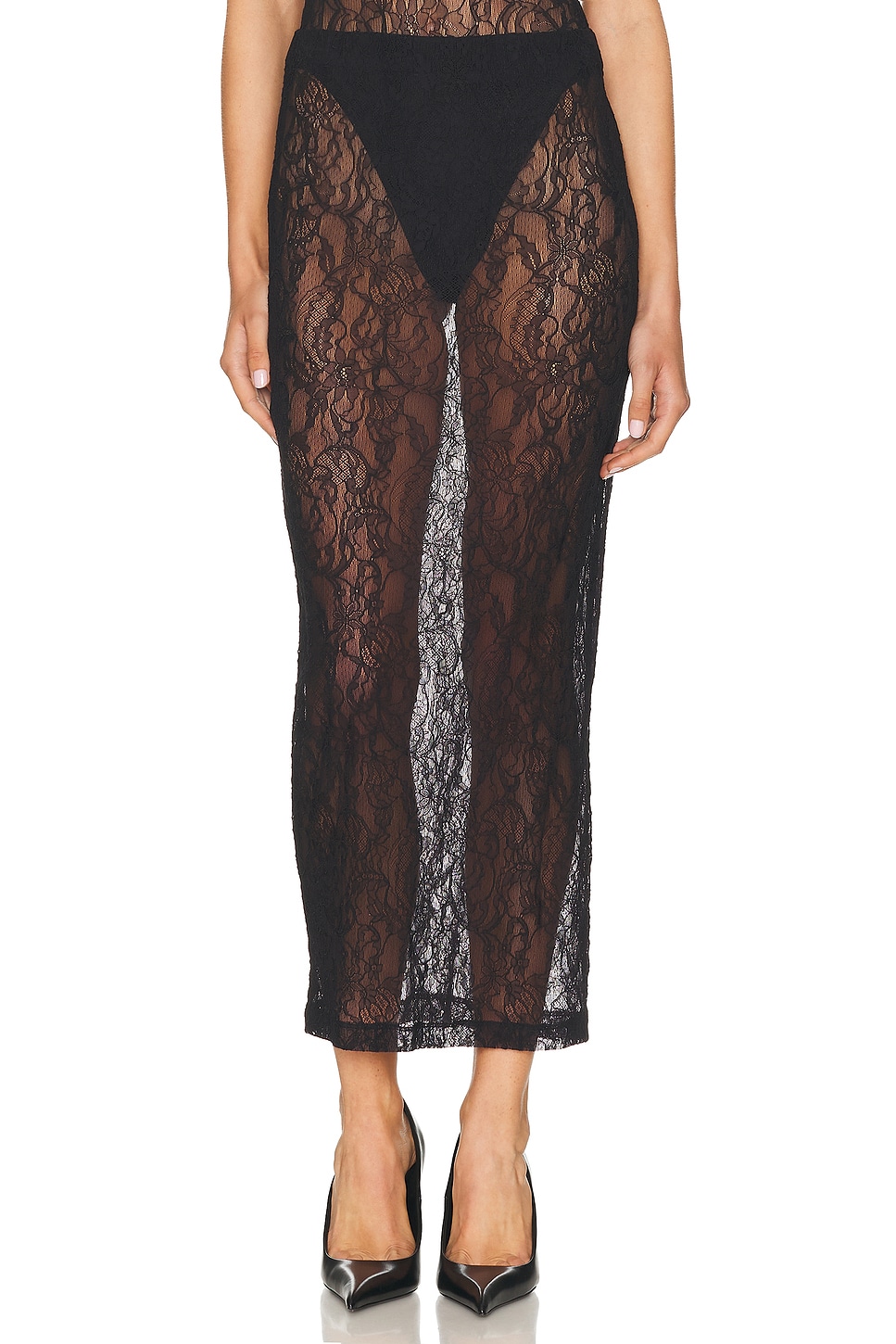 Wardrobe.NYC Lace Tube Skirt