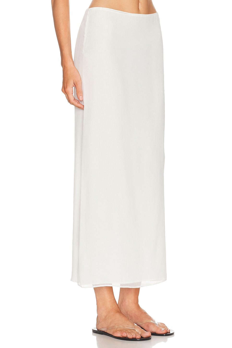 Wardrobe.nyc Layered Column Skirt In Neutral