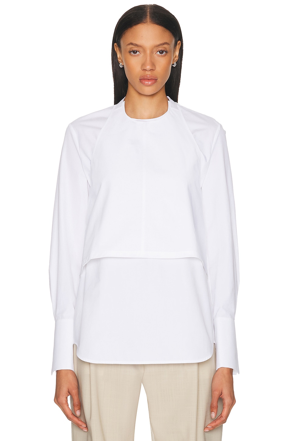 Wardrobe.nyc Layered Halter Shirt