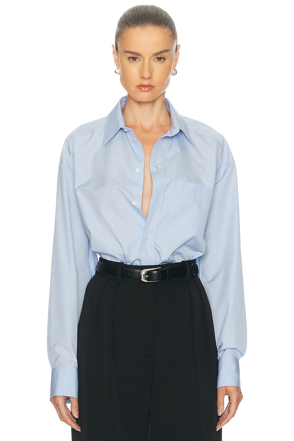 Wardrobe.nyc New Oversize Shirt In Blue