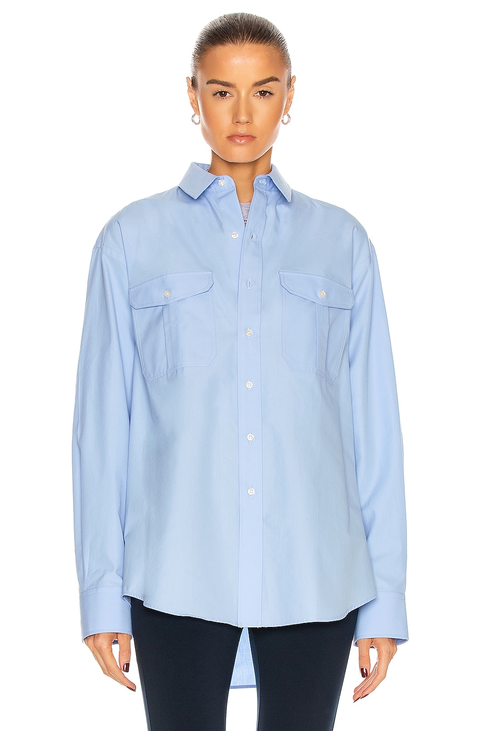 Image 1 of WARDROBE.NYC Oversize Shirt in Blue
