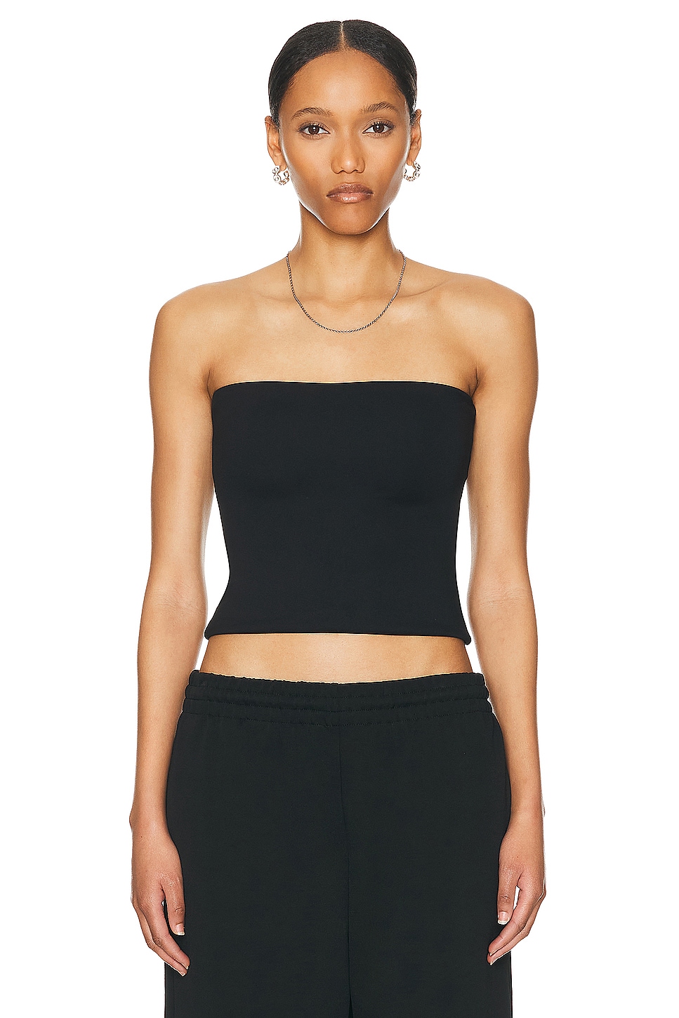 Opaque Tube Top in Black