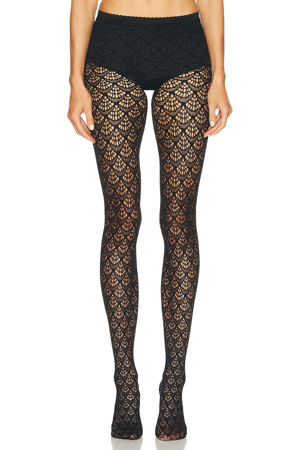 Wolford Mermaid Net Tights In Black