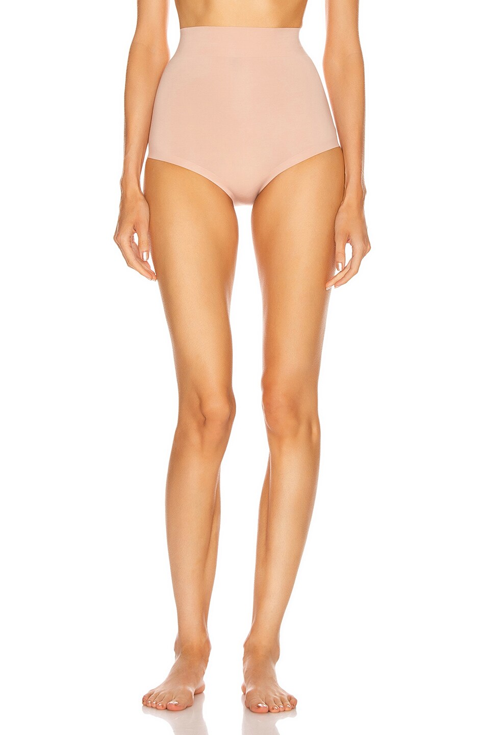 Image 1 of Wolford Cotton Contour Control Panty in Rose Tan