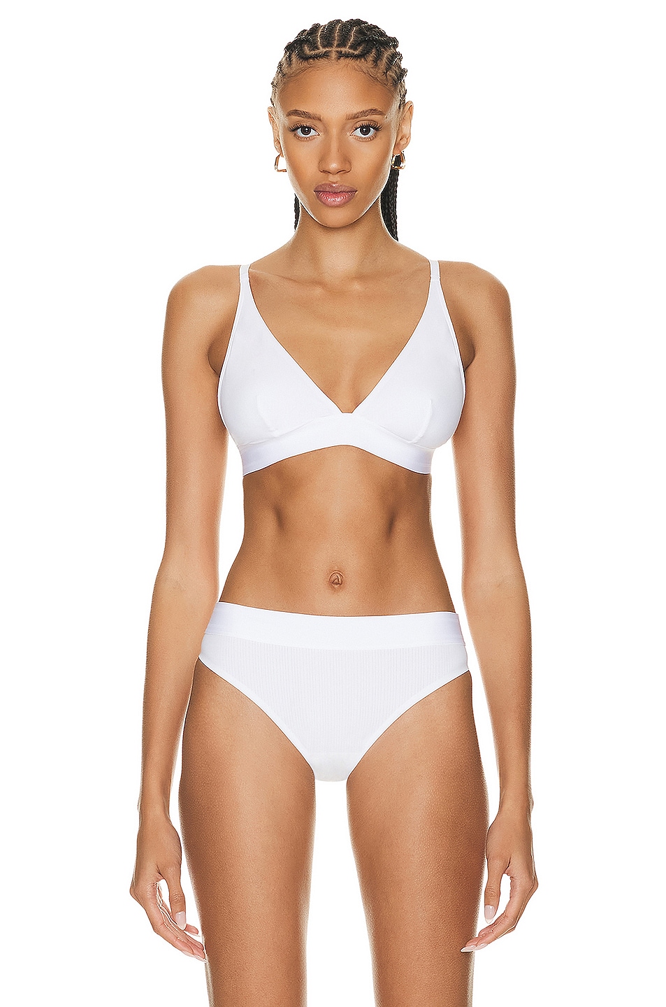 Image 1 of Wolford Triangle Bralette in Pearl
