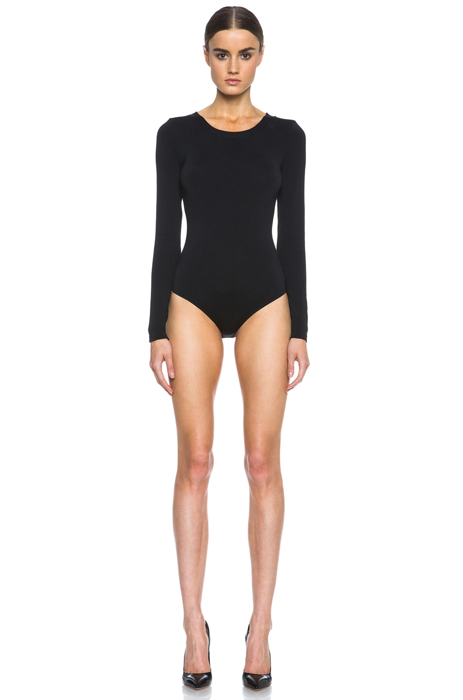 Image 1 of Wolford Berlin Nylon-Blend Bodysuit in Black