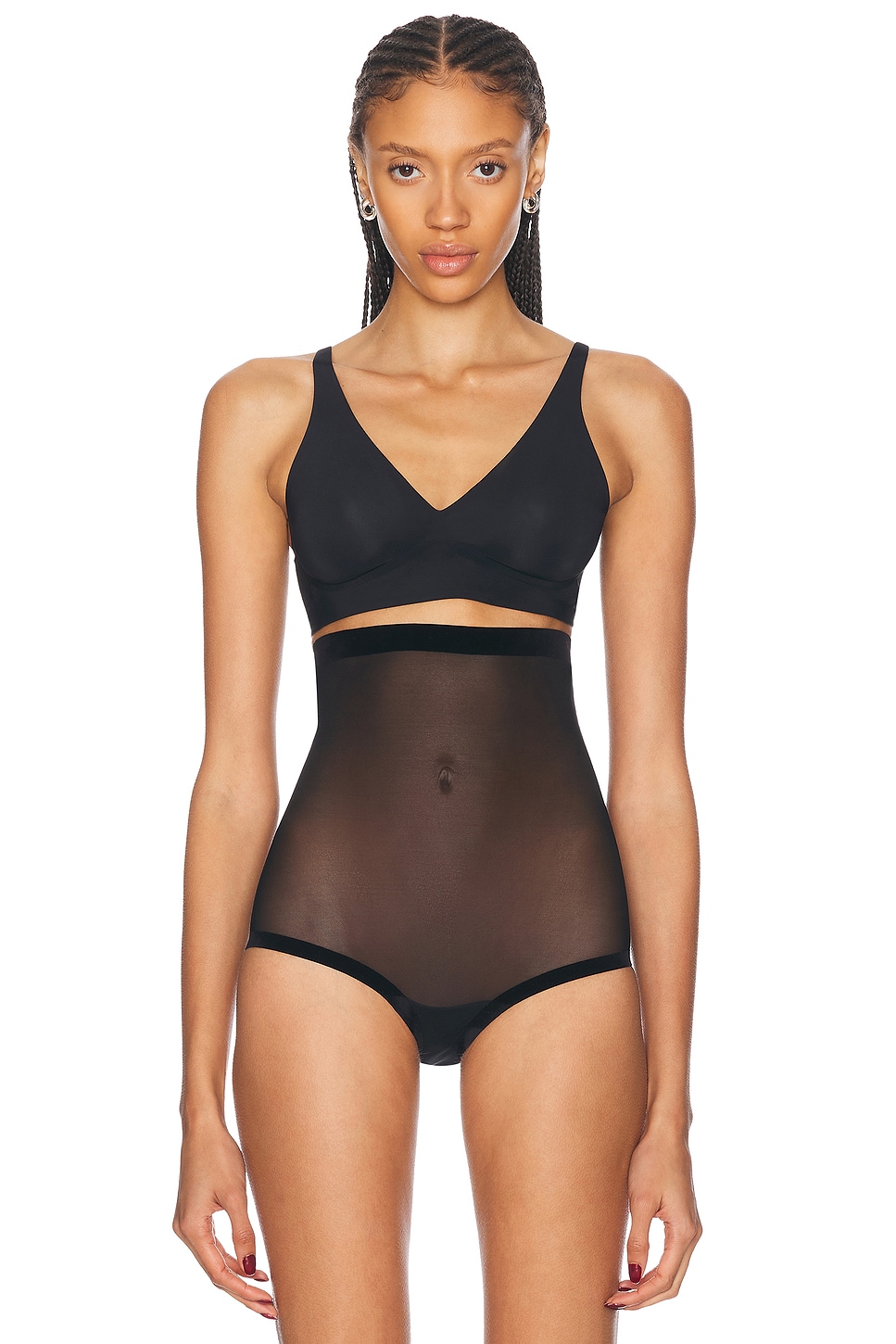 Shop Wolford Pure 3w Skin Bra In Black