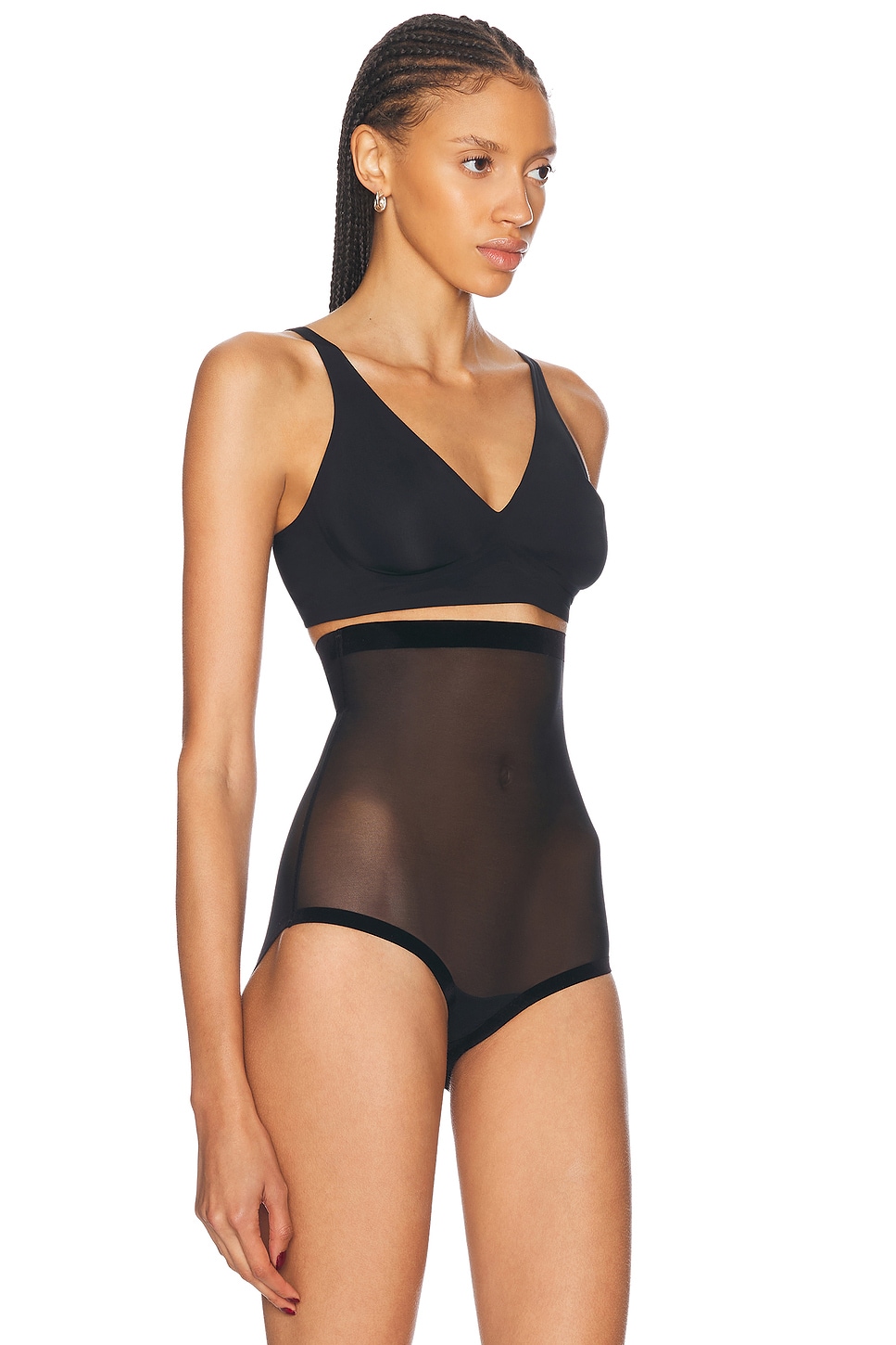 Shop Wolford Pure 3w Skin Bra In Black