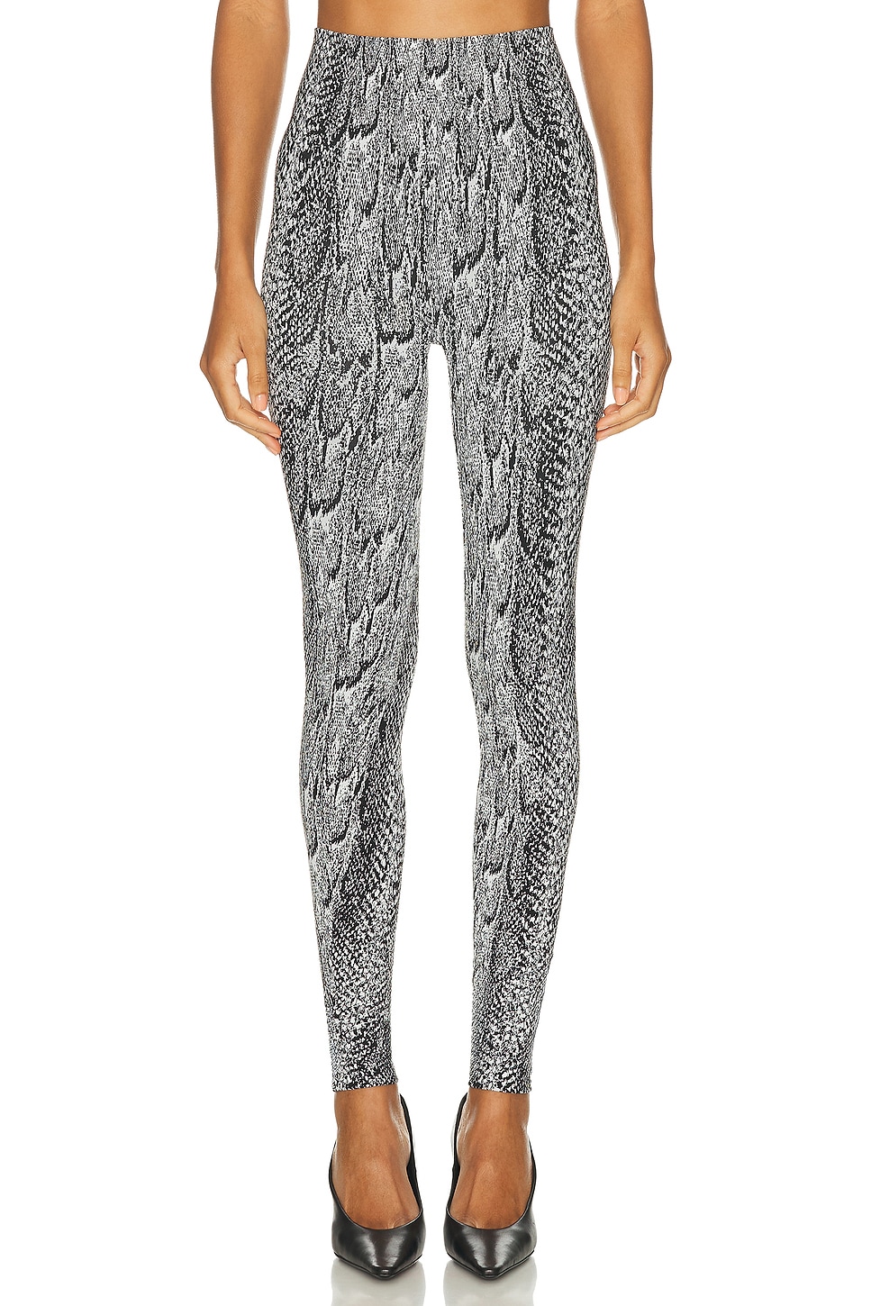 Wolford Seamless Python-print Leggings In Multi