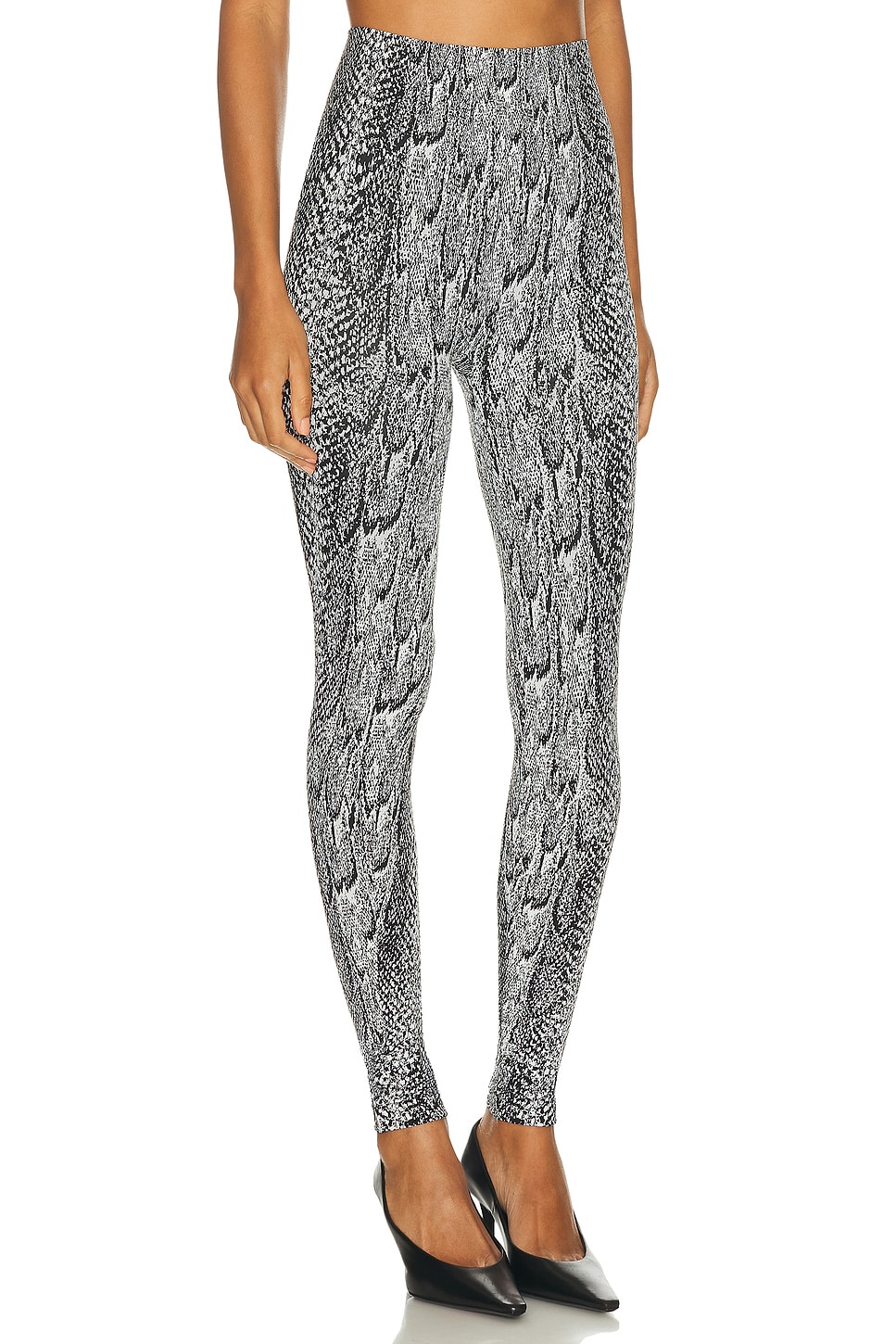 Wolford Seamless Python-print Leggings In Multi