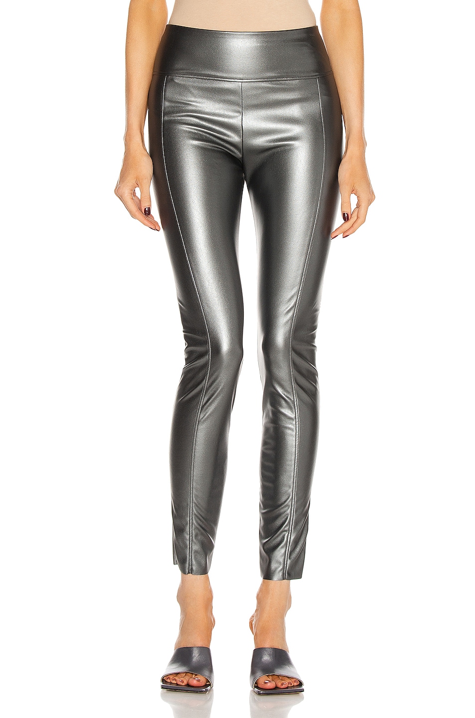 Image 1 of Wolford Estelle Shine Legging in Anthracite