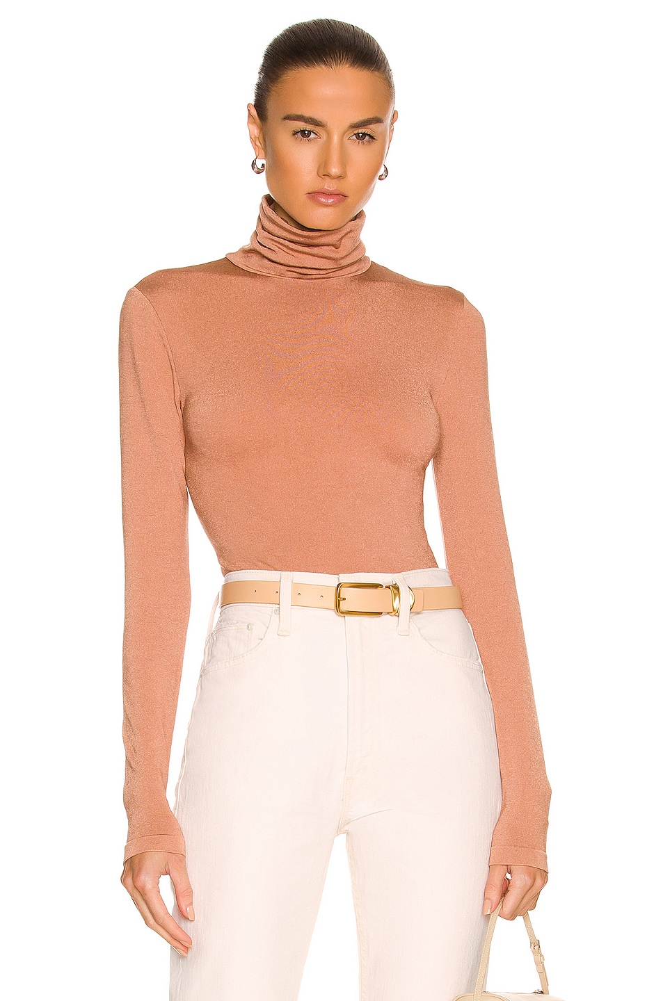 Image 1 of Wolford Colorado String Bodysuit in Caramel