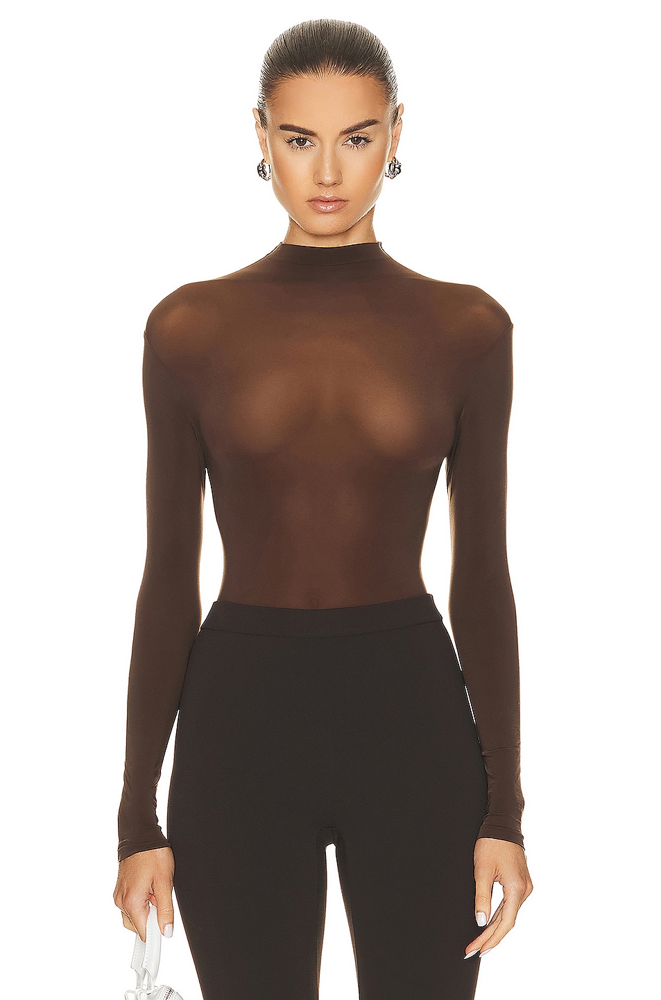 Image 1 of Wolford Buenos Aires String Bodysuit in Umber