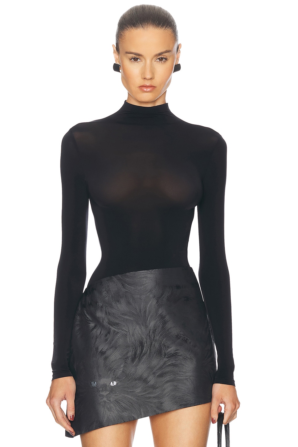 Image 1 of Wolford Buenos Aires String Bodysuit in Black