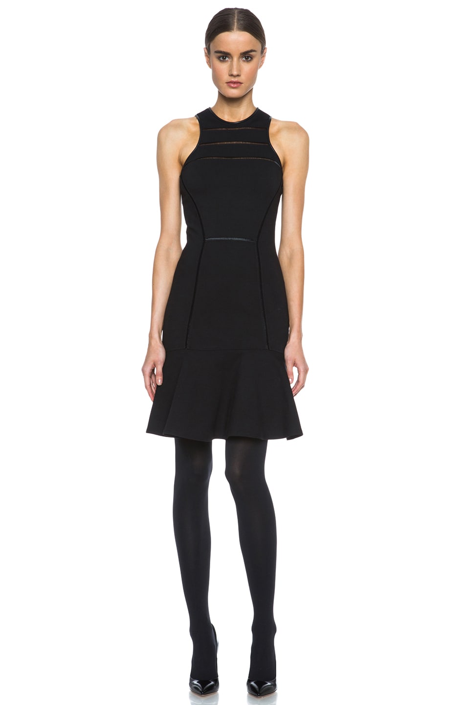 Wolford Fatal 80 Seamless Stay Up NylonBlend Tights in Black FWRD