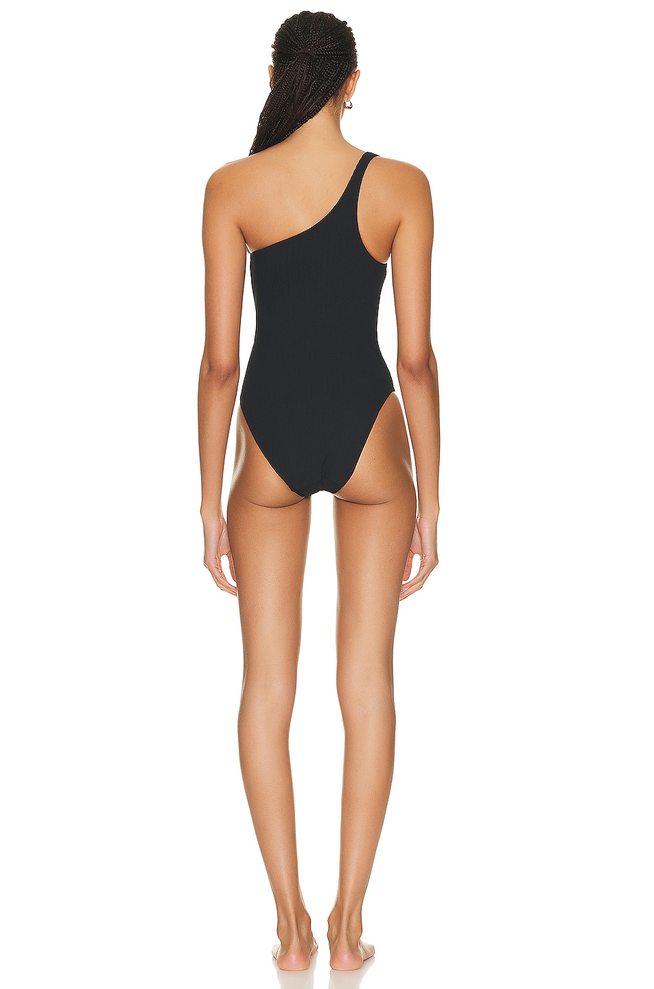 Wolford Ultra Texture High Leg One Piece Swimsuit In Black Fwrd