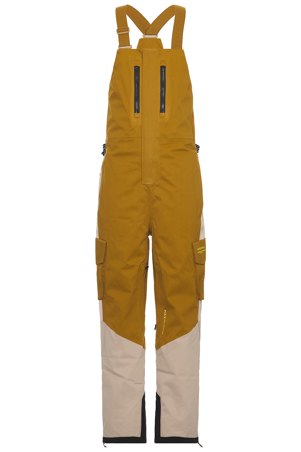 Whitespace 2L Cargo Insulated Bib Pant in mustard