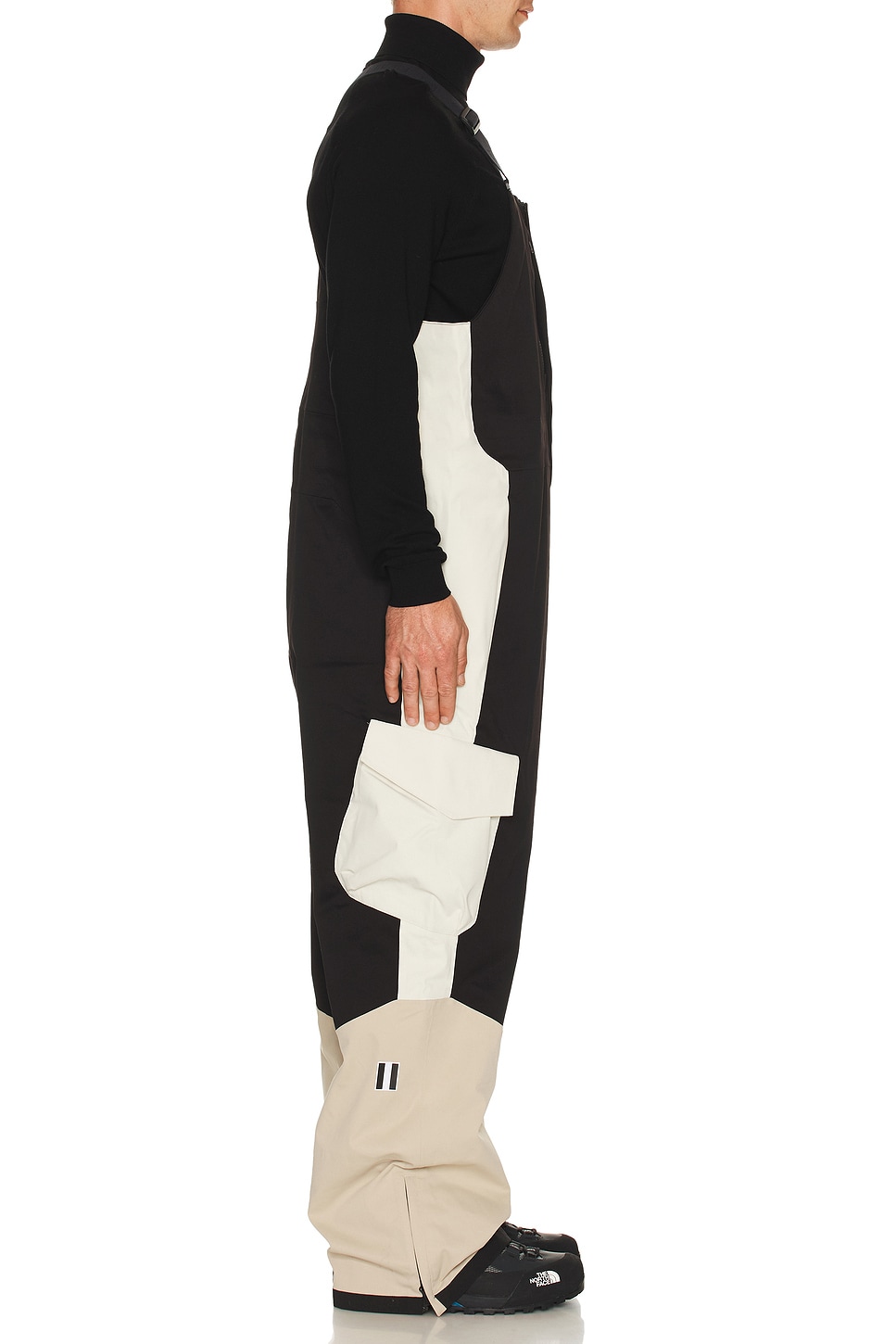 Whitespace 2l Insulated Cargo Bib Pants In Black