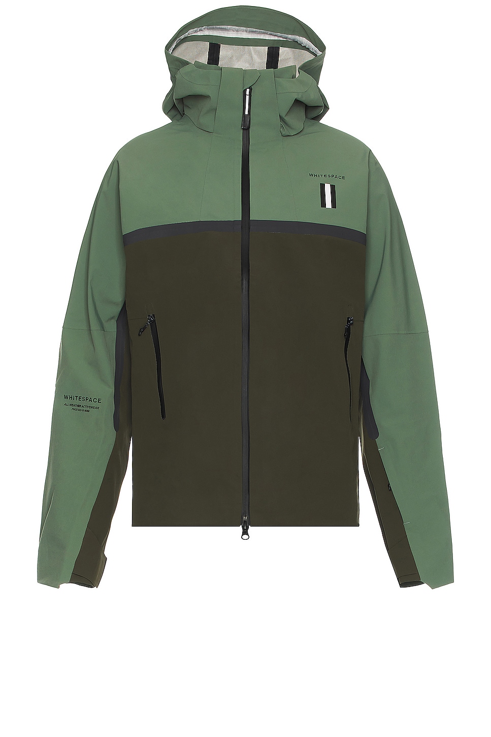 Image 1 of Whitespace 3l Performance Jacket in Laurel Green & Forest Green